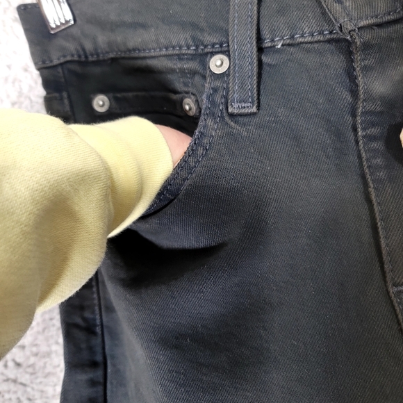 🆕️ Levi's Jeans Mens Black 28x32 510 Skinny Distressed Gothic Grunge Denim - Picture 5 of 14